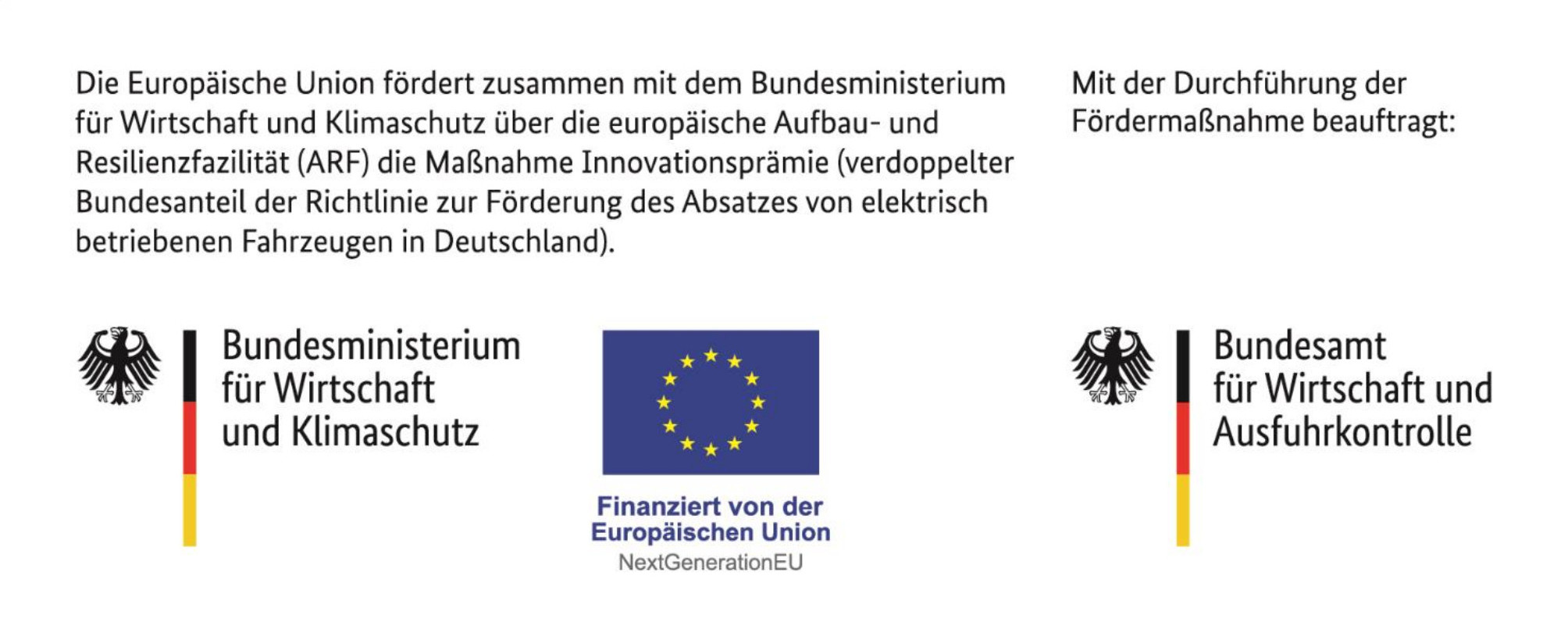 Die Europäische Union fördert zusammen mit dem Bundesministerium für Wirtschaft und Klimaschutz